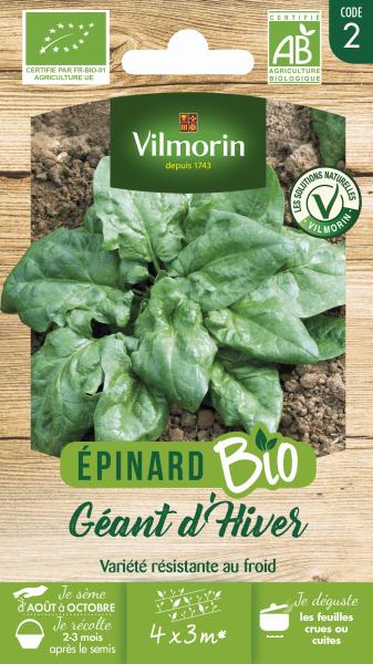 Potagères - Epinard Géant d'Hiver - BIO - PACKAGING_RECTO
